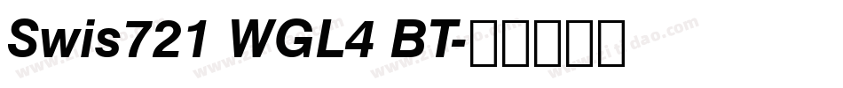 Swis721 WGL4 BT字体转换